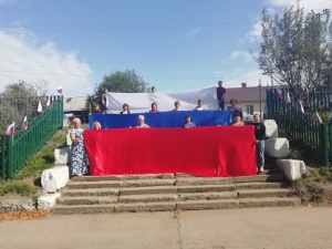 Акция, посвященная Дню Российского флага
