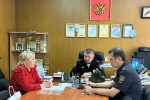 Рабочая встреча с начальником отдела полиции