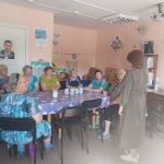 Встреча председателя Свободненской поселковой ТИК  с участниками клуба «Сударушка» при Центре социального обслуживания населения.