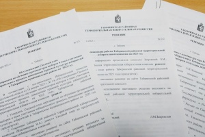 Заседание территориальной избирательной коиссии.