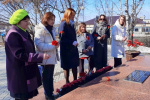 Памяти Героя Советского Союза разведчика Николая Кузнецова. Председатели территориальных избирательных комиссий Восточного МТЦ  возложили цветы к памятнику Н.И. Кузнецову в Талице