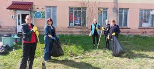 Свободненская ПТИК на общегородском субботнике.