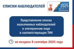 Утверждены форма и порядок представления списка назначенных наблюдателей