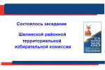 Состоялось очередное заседание Шалинской РТИК