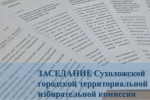20 августа состоялось двенадцатое заседание Сухоложской городской территориальной избирательной комиссии.