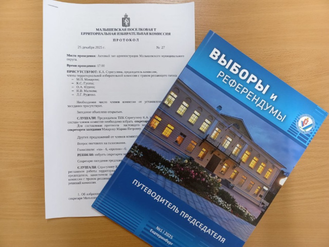 Организационное заседание нового состава Малышевской поселковой ТИК