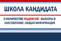 О количестве подписей избирателей в поддержку выдвижения кандидатов, списков кандидатов в депутаты ЗССО (общая информация)