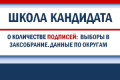О количестве подписей избирателей в поддержку выдвижения кандидатов в депутаты ЗССО по одномандатным округам (таблица)